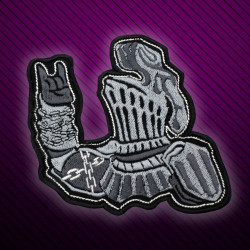Toppa con gancio e anello regalo ricamato con stemma del logo Spartans 2